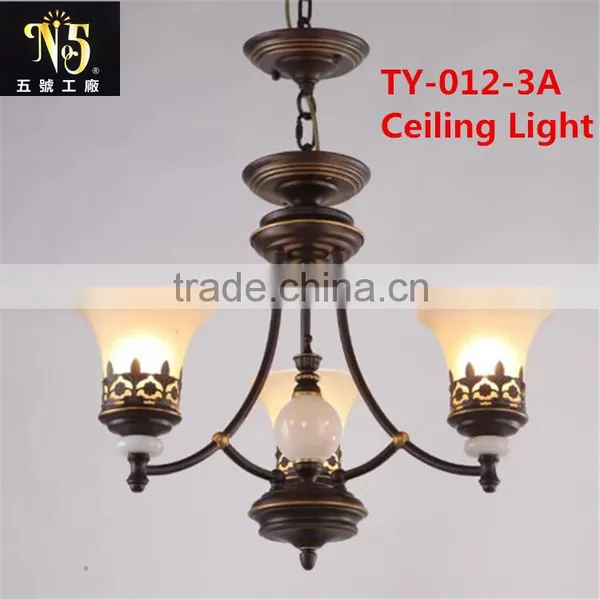 2016 Hot Sale New Design Iron Light With Flower Lampshade Led Light for Dining Room for Home photo-2