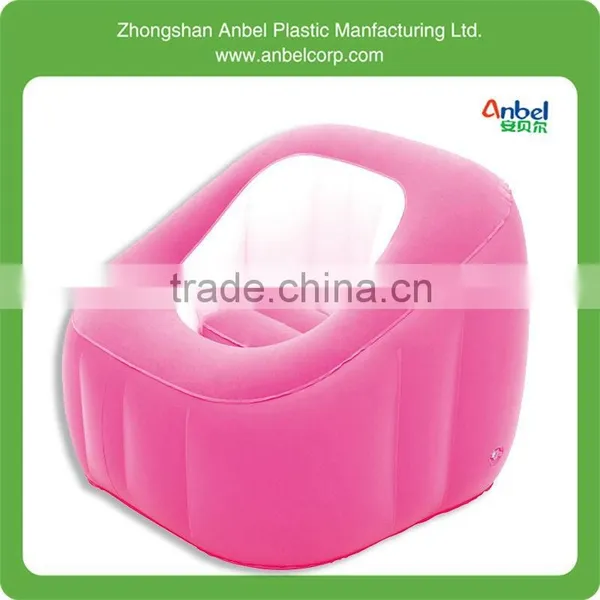 Cafe Chaise Chair Inflatable Dorm Lounge Seat With Ottoman photo-4