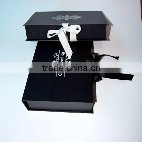 Two Pieces Matt Black Gift Boxes Ideas and Gift Packaging Boxes photo-5