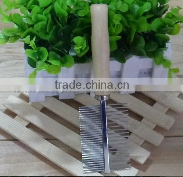 Wooden Handle Pet Comb Grooming Tool photo-2
