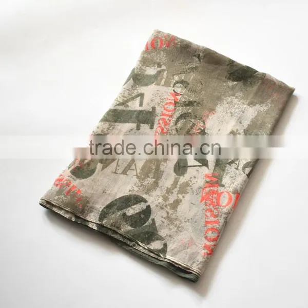 Customized Cotton Material Printed Neck Wear Tube Scarf photo-2