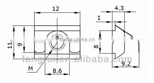 T Nuts/ T Slot Nut With Spring Lead for Aluminum Profile Slot 8 photo-4