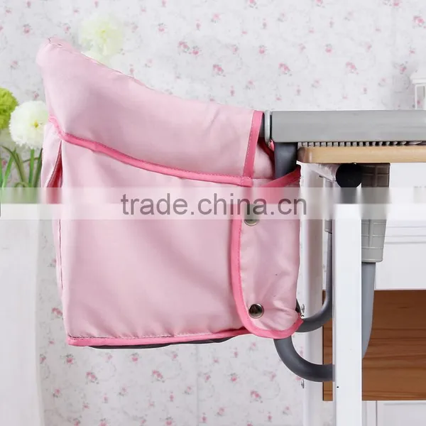 Hot Sell OEM Portable Folding Table Side Feeding Chair High Chair Metal Tube & Fabric Cushion With Esay Moving