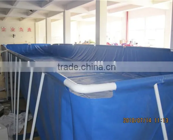 Steel Frame Pool/ Metal Rectangular Frame Pool for Sale photo-2
