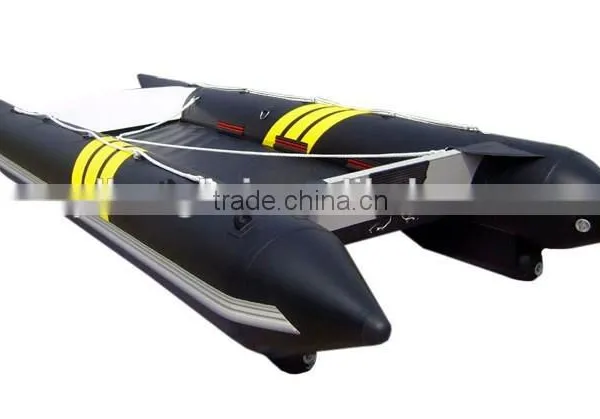 (CE) Pvc Red12ft Inflatable Catamaran Boat High Speed Boat for Sale photo-5