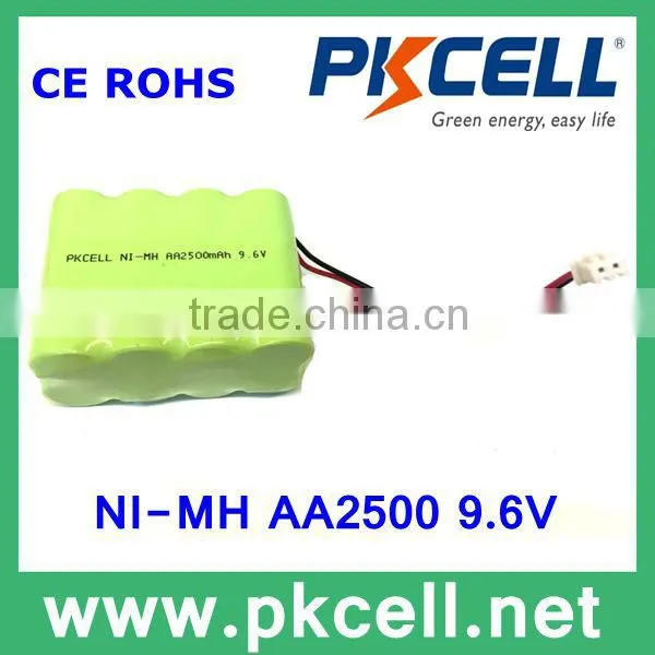 NiMH Battery 9.6V AA 2500mAh NiMH Battery Pack for Electric Toys
