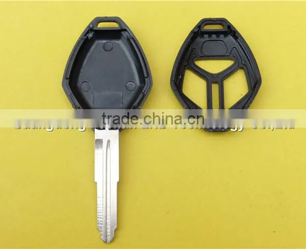 Replacement 3 Buttons With Logo Uncut Right Groove Blade Remote Blank Fob Key Case Shell For Mitsubishi Car Key photo-2