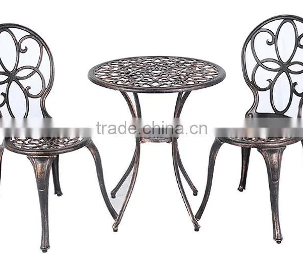 Bella Pattern Cast Aluminum Bistro Set photo-2