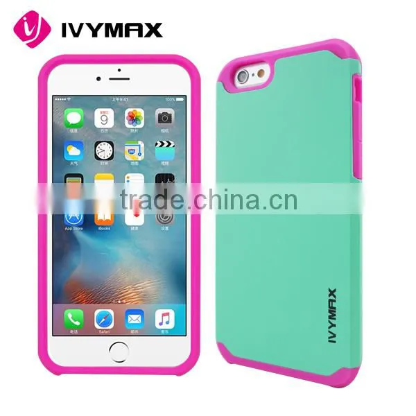 Fashion Hybrid Cell Phone Case Shell Cover Protective For IPhone 6/6S Rose Gold photo-3