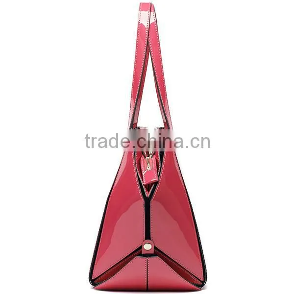 Ladies Unique Sexangle Charm Shape Pink Color Candy Handbags photo-2