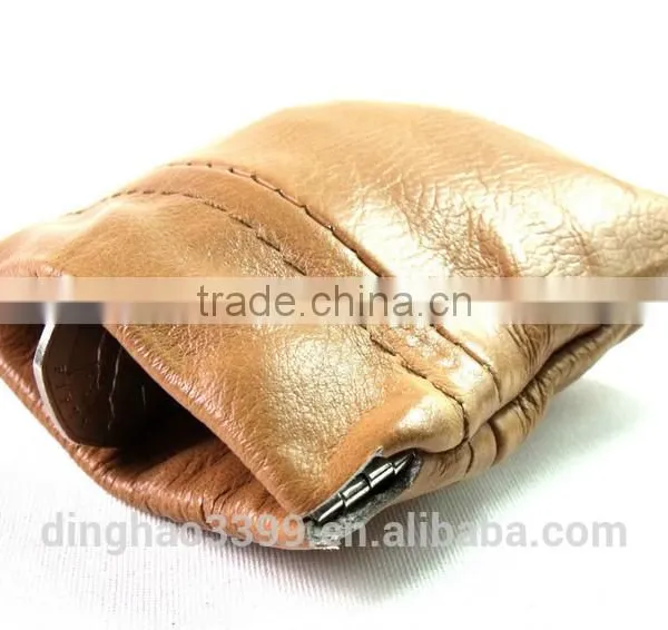 2016 Factory Price Coin Purse Luxury Leather Coin Wallet Mini Squeeze Change Wallet photo-3