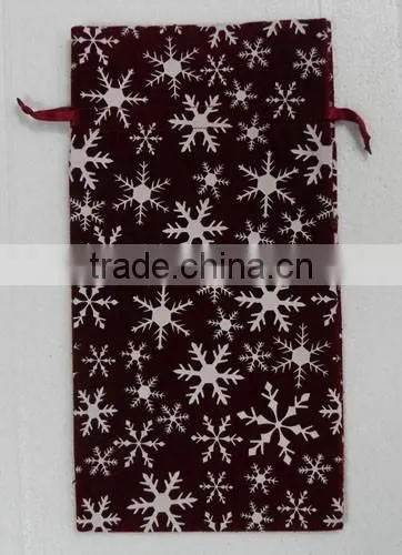 HOT SALE ! Black Velvet Wine Bottle Gift Packaging Bag Pouch photo-2
