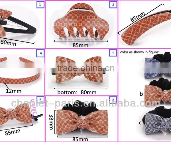 Jewelry Hair Accessory Set, Rhine Stone Luxury Flower Hair Clip Set for Women, Fancy Hair Barrettes Wholesale in China
