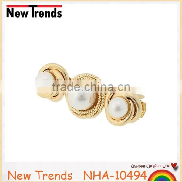 Nice Quality Pearl Hair Barrette Pearl French Barrette Hair Clips Wholesale