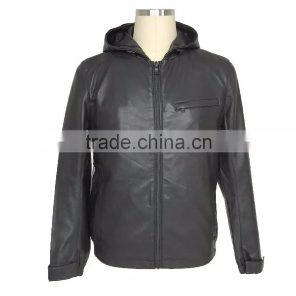 Manufacturer OEM Men PU Acket 2016 Fashion photo-2