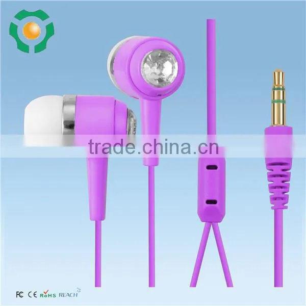 Novelty Jewelry Crystal Earphone Diamond Stereo Earbuds for Mp3 Mobile Phone photo-4