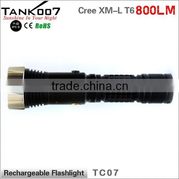 TANK007 Most Powerful Led Rechargeable Flashlight High Power Red Led Flashlight Camping Torch Light photo-3
