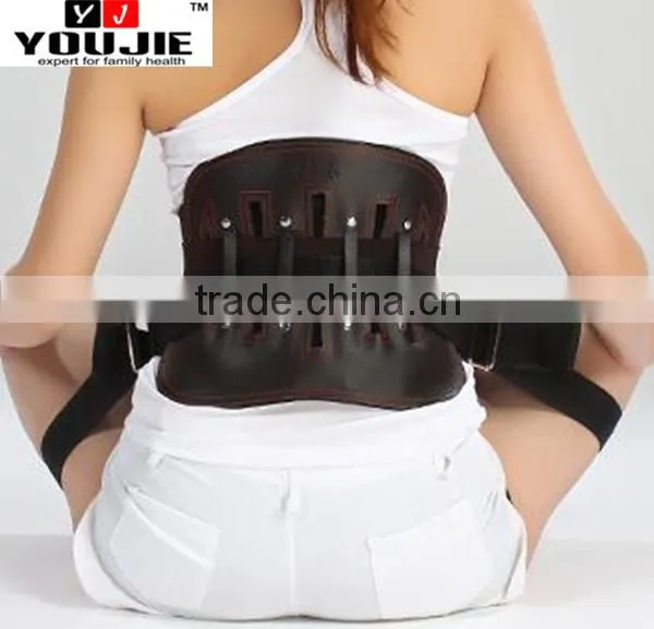 2016 Youjie Leather Lumbar Back Brace for Back Pain