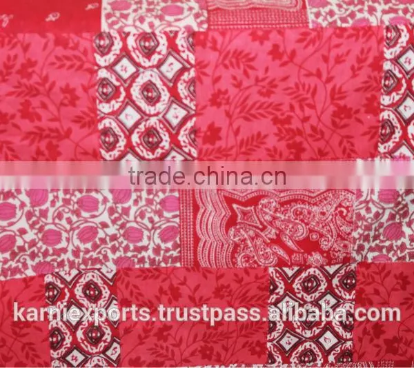 100% Cotton Woven Colorful Patch Print Fabric , slim patch print, cotton patch print fabric