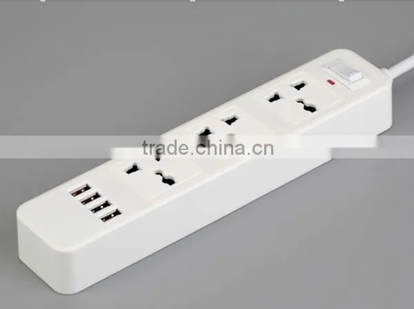 Power Outlet, Extension Socket With 4 USB Socket . photo-5