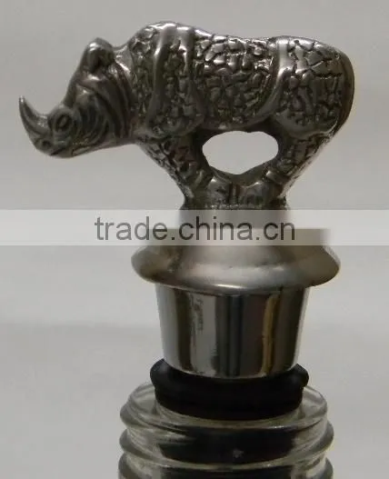 Rhino Bottle Stopper