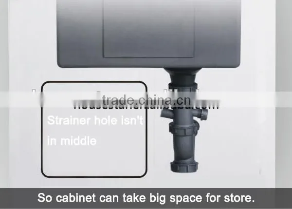 CUPC SUS304 Undermount Single Bowl Handmade Kitchen Sink With Round Corner photo-5