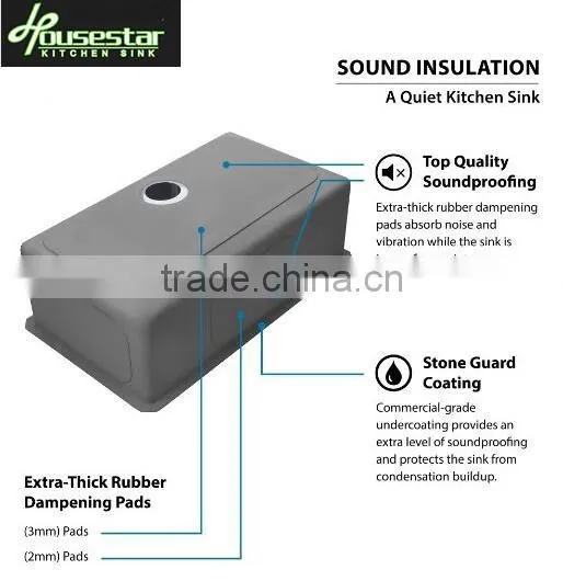 New Premium Undermount Big Single Bowl Kitchen Sink Stainless Steel Sink For Modern Kitchen Design photo-3
