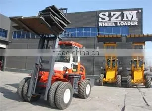 China Forklift 5.5 Ton SZM C5500 Terrain Forklift With Hydraulic Transmission photo-2