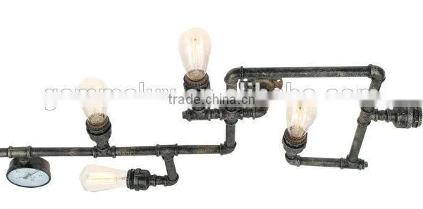 Loft Chinese Style Modern Brief Water Pipe Style Lamps Wall Lights for Home Decor
