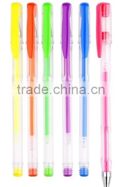 Office & School Use 6 Colors Neon Gel Ink Pen Set (G-100) photo-2