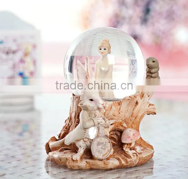 High Grade Handicrafts Ballet Girl Romantic Crystal Ball Music Box photo-3