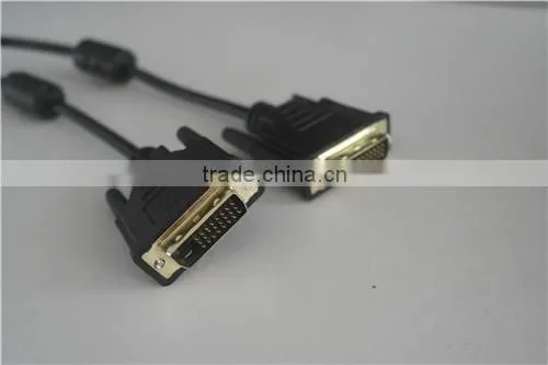 DVI-D 24+1 Pin Dual Link Cable DVI Male to Male Gold 1.8m photo-3