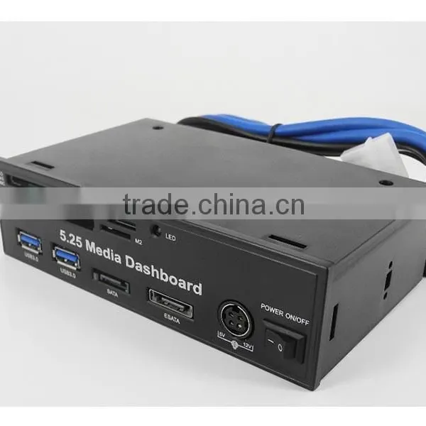 5.25 USB3.0 High Speed Media Dashboard Front Panel PC Multi Card Reader SATA photo-5