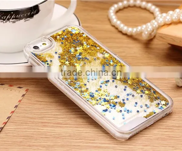 Glitter Stars Quicksand Design PC Case for IPhone 6 /6s /6 Plus photo-4