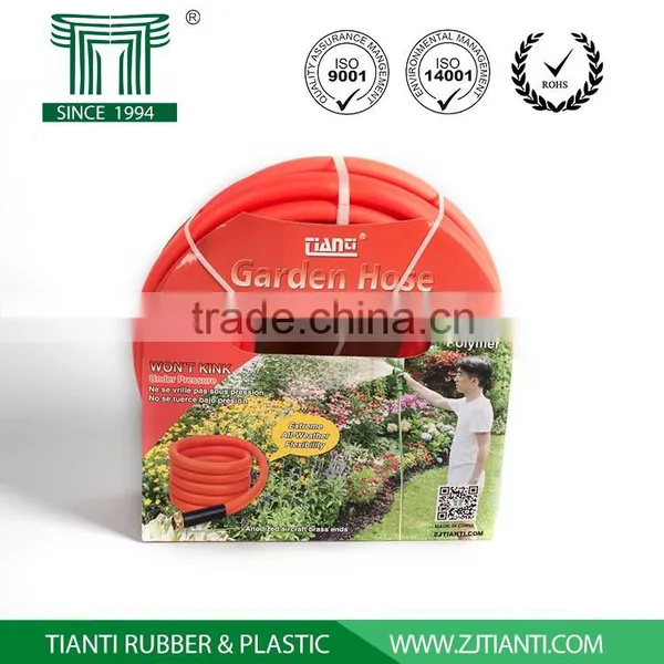 Stay Flexible Under -30 Degree 2016 Rubberized PVC Hybrid Garden Hoses Water Hose With Taco Shell photo-2