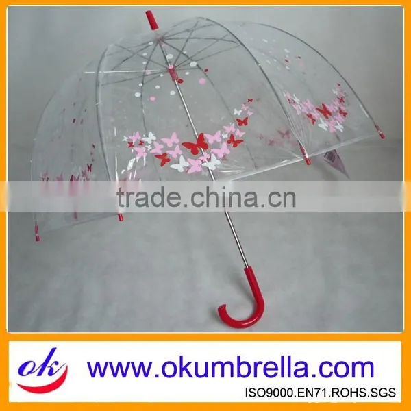 Straight Transparent Cheap Umbrella From China Umbrella Supplier photo-3