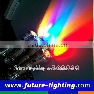 China 2016 Wholesale Factory Small Portable Color Changing Flash and Strobe 3W RGB Flashlight Torch Waterproof photo-4