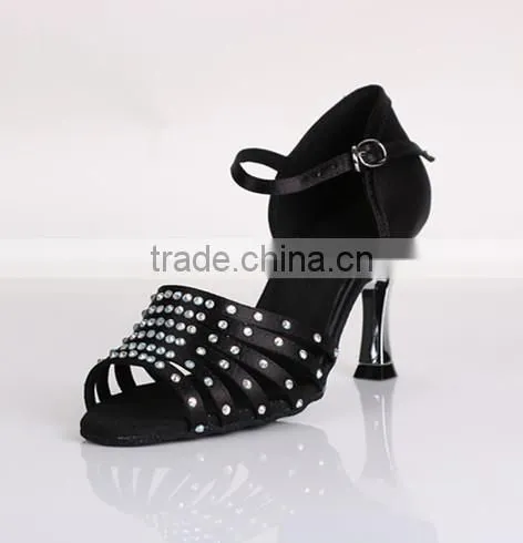 Crystal Latin Dance Shoes Salsa Shoes Open Toe Woman Tango Shoes S-7175