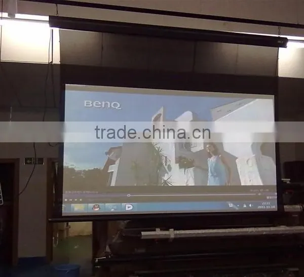 200" Electric Projector Screen Tab Tensioned With 3D Screen photo-5