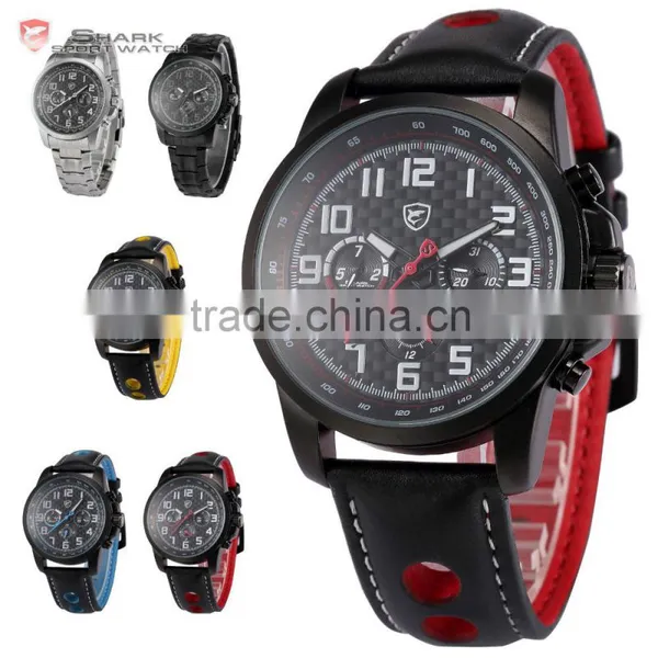 SHARK Men Sport 24 Hours LED Water Resistant 3ATM Quartz Watch photo-4