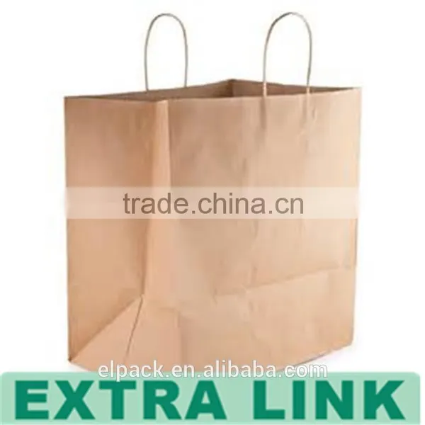 Extra Link Factory Price Flat Kraft Gift Bags Custom Printing Shopping Bag Paper photo-3