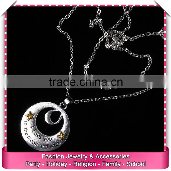Low Price i Love You to the Moon and Back Necklace, Hot Sale Long Necklace photo-2