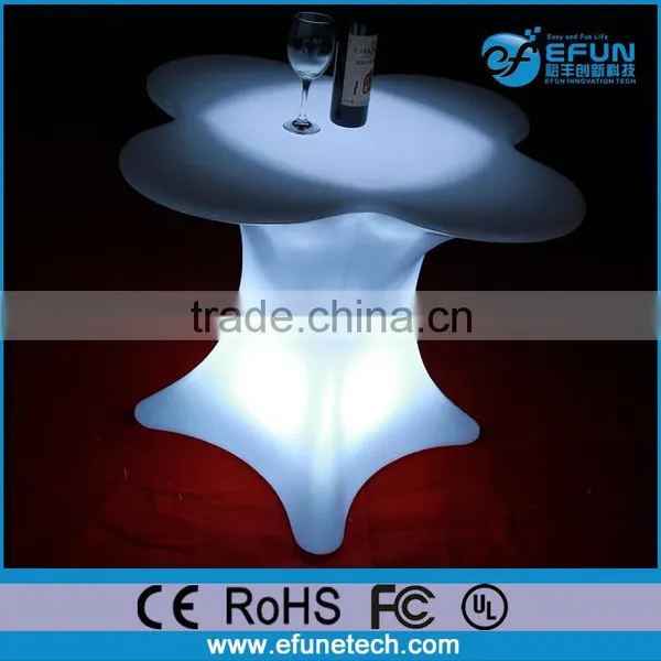Glowing Led Bar Furniture Rgb Color Led Illuminated Bar Table With Stool photo-5