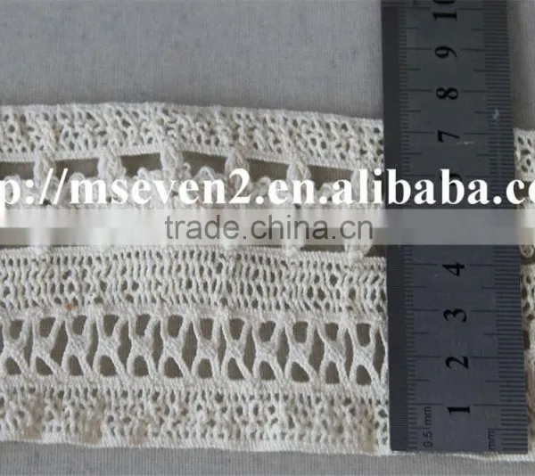 High Quality Design Lace in 7.2cm 100% Cotton Embroidery Running Yardage for Sale photo-6