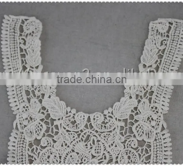 100% Cotton Lace Collar, Soft White Crochet Cotton Lace Collar for Garment photo-4