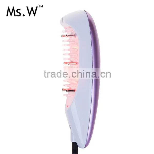 Electric LED Microcurrent Handheld Vibrating Comb Breast Massage Machine,Health Care Product With Screen photo-4