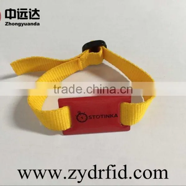 HF 13.56MHz Professional RFID Woven Fabric Wristband Bracelet photo-6