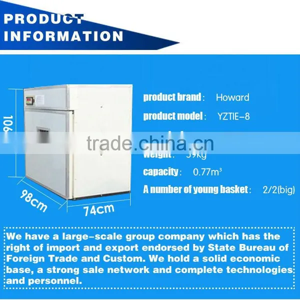 HHD Hot Sale Professional Used Chicken Egg Incubator for Sale Chicken Egg Incubator YZITE-8 photo-2