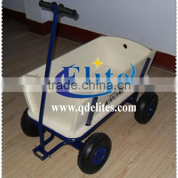 Hot Sale Wood Foldable Children Wagon Trolley Cart photo-5