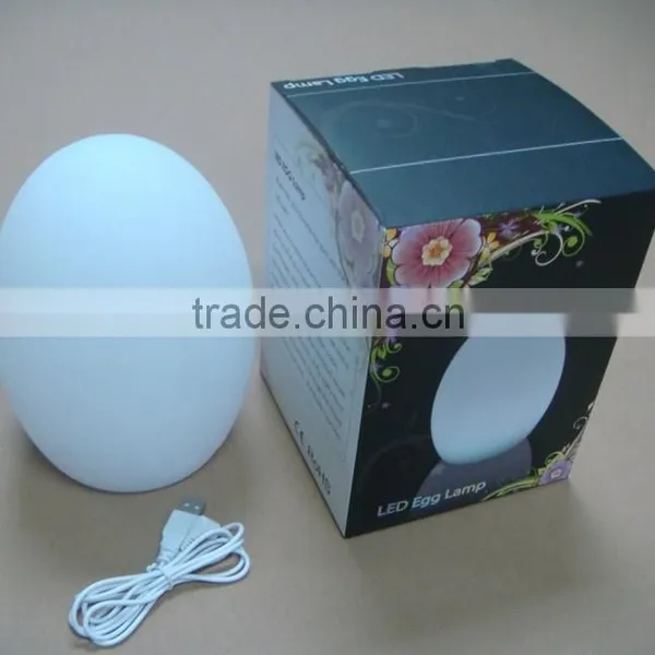 Egg Shape Rechargeable Battery LED Table Lamp photo-6